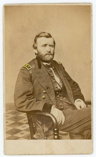 Civil War General Ulysses Grant Cdv Photo Philadelphia Photographic Co.