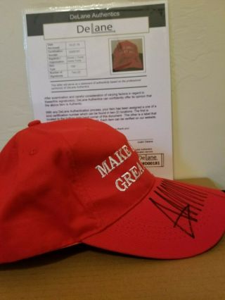 Donald Trump and Ivanka Trump Autographed Make America Great Again Hat MAGA 3