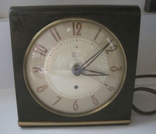 Vintage Westclox Big Ben Electric Alarm Clock Model S6 D Bedside Clock Made Usa
