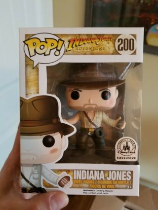 Funko Pop Indiana Jones Disney Parks Exclusive.  Rare