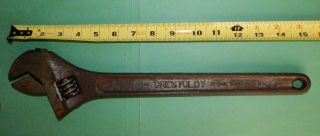 Vintage Crescent Tool Co.  15 " Forged Crestoloy Steel Adjustable Wrench