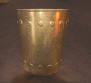 Antique Hammered Brass/copper Waste Basket,  Ash Bucket