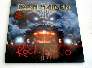 Iron Maiden Rock In Rio 2002 Uk 1st 3 X Picture Disc Album Set Unplayed