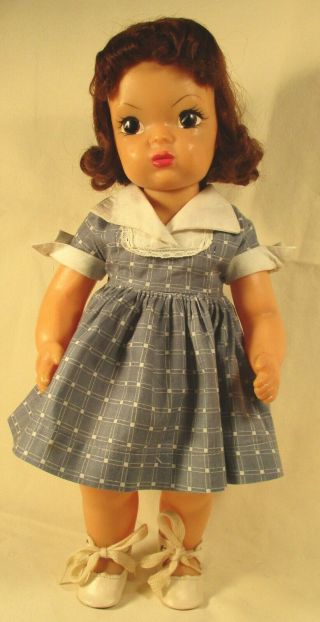 Vintage 1952 Terri Lee Doll - 16 " - Auburn Hair - Hand Painted Facial Features
