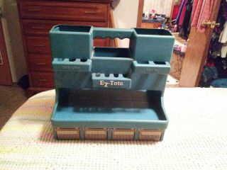 Vintage E - Z Tote Plastic Tool Box Caddy Container Organizer Ez - Tote