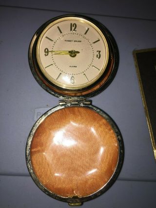 Vintage Phinney Walker Travel Wind Up Alarm Clock