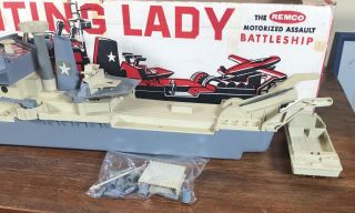 Vintage Remco Fighting Lady Motorized Assault Battleship - 3