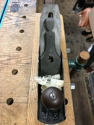 Stanley Bailey No 5c Hand Plane Type 11 With V - Logo Iron.