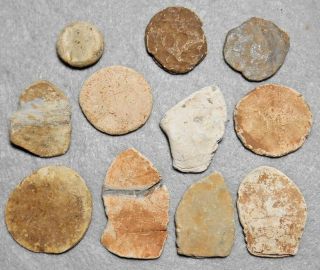 11 Civil War Relic Flattened Minie Ball Poker Chips Found In Central Virginia