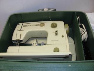 Vintage Bernina 707 Minimatic Sewing Machine W/ Case,  Pedal & Extension
