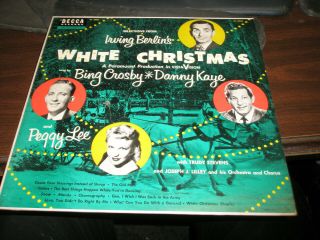 Vinyl Lp " White Christmas " Bing Crosby Danny Kaye Peggy Lee Dl 8083)