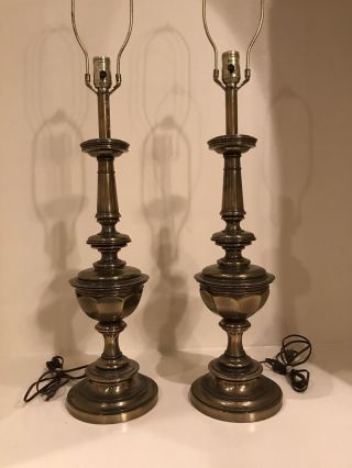Vintage Stiffel Brass Lamps - Hollywood Regency Style