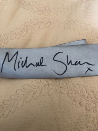 Michael Sheen (good Omens) Signed Hugo Boss Tie