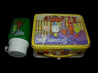 Vintage 1973 SCOOBY DOO Lunch box with Thermos by King Seeley Thermos 3