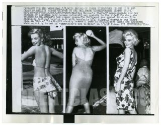 Marilyn Monroe Sex Symbol 1962 Death Announcement Vintage Photograph