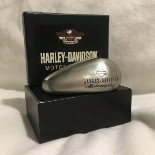 Harley Davidson Year 2000 Vintage Gas Tank Business Card Holder Aluminum W Box