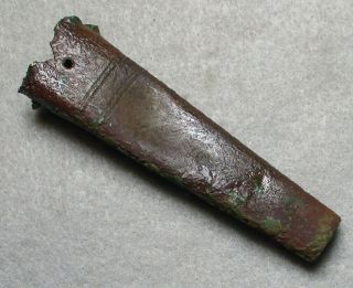 Civil War Relic Copper Enfield Triangular Bayonet Scabbard Tip From Petersburg