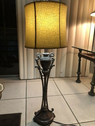 Antique Brass Or Bronz Table Lamp With Shade