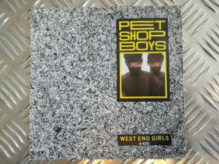 Pet Shop Boys West End Girls 7” Uk Epic 1984 Promo Incl Pet Shop Boys