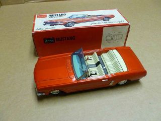 1965 Ford Mustang Battery Operated Tin Car Vintage Sears