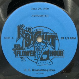 AEROSMITH ' King Biscuit Flower Hour ' 1980 US vinyl 2 - LP radioshow w/cue - sheets 2