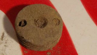 Dug Civil War Brass Underplug For Bormann Cannonball Neat Relic