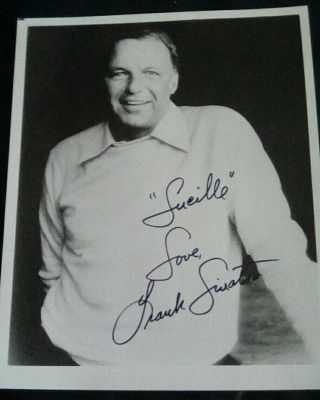 Frank Sinatra Hand Signed Autographed 8x10 " Photo