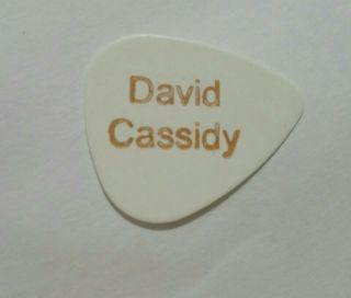 David Cassidy Rare Vintage Concert White Guitar Pick