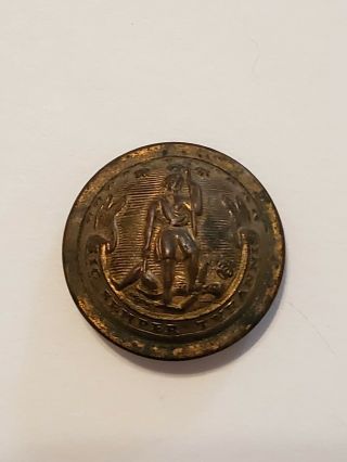 Civil War Confederate Virginia State Seal Officer Coat Button Marked Horstmann