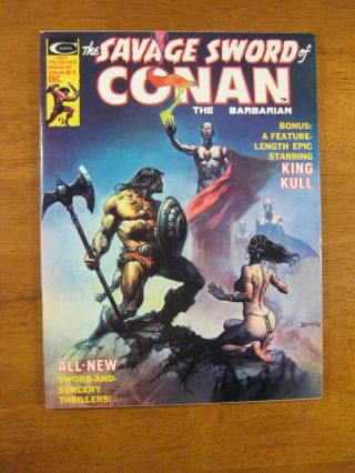 Savage Sword Of Conan 9 1975 Mag.  Vallejo (9.  2/9.  4) Stunner Bright & Glossy
