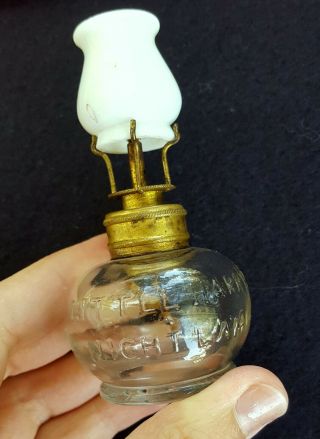 Antique Miniature Oil Lamp " Little Harry 