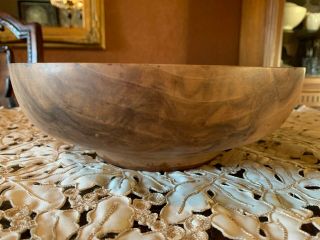 Dale Chase Hand Carved English Walnut Wood Bowl Very Rare