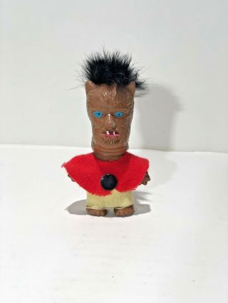 1960s Vintage Wolf Man Wolfman Nik Troll Figure Toy