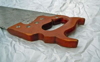 Vintage Henry Disston & Sons D - 23 Lightweight Hand Saw 24 