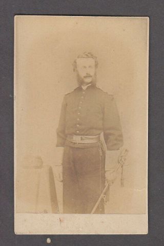 Civil War Soldier Cdv John A Tompkins 2nd Lt Ri 1st Lt Artillery Gorham Image