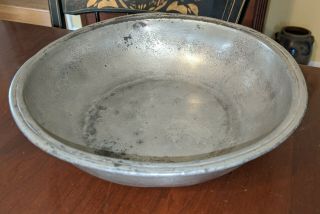 Antique Pewter Basin Bowl American Or English 18th/19th Century