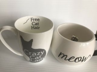 Surprise Cat Coffee Mug And Crazy Cat Lady Coffee Mug (novelty Mugs)