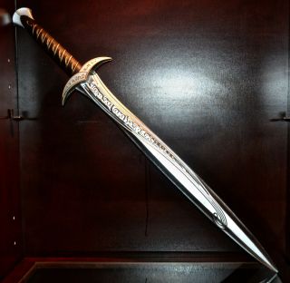 Autographed Hobbit Lord of the Rings Sting Sword signed by Sean Astin / 