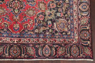 Vintage Traditional Floral Red Kashmar Area Rug Hand - Knotted Bedroom Wool 6 