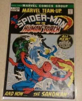 Marvel Team Up 1 Bronze Age 1st Issue Key Spider - Man Human Torch F/vf Beauty