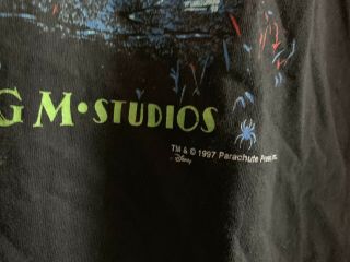 Vintage Goosebumps Tshirt Mens Large 1997 Disney Double Sided Fire 3