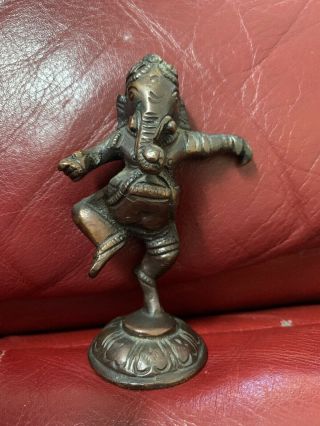 Lord Ganesh Ganesha Dancing Hindu God Statue Elephant Figurine India