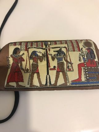 Egyptian Book Of The Dead Eyeglass Case Anubis Thoth Weighing Of The Souls