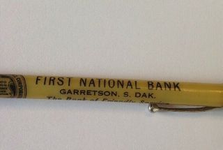 Mechanical Pencil Garretson Sd South Dakota First National Bank Advertising