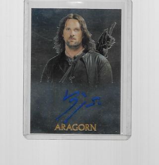 2004 Topps Chrome Lord Of The Rings Viggo Mortensen As Aragorn Autograph
