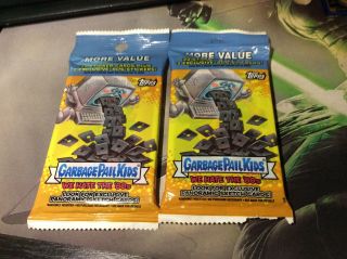 2x Garbage Pail Kids We Hate The 80’s Fat/ Jumbo Pack.  Very Rare