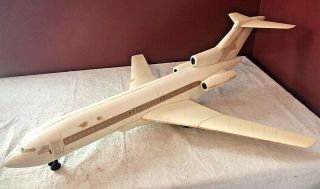 Vintage 1968 Remco 727 United Airlines Huge Plastic Airplane Toy Sound,  Motion