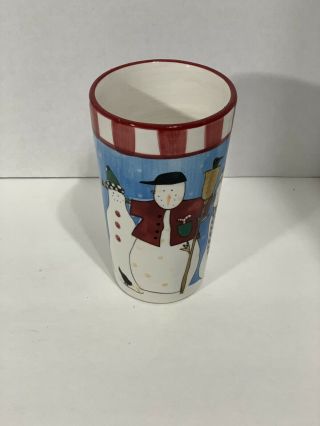 Sakura Debbie Mumm Snowman Tall Coffee Mug