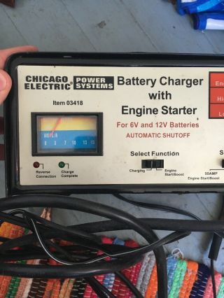 VINTAGE CAR AUTO CHICAGO ELECTRIC POWER SYSTEMS 6 & 12 VOLT BATTERY CHARGER 2