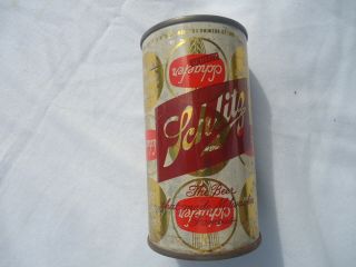 Vintage F & M Schaefer Brewing Co Beer Can Schlitz Softop Can